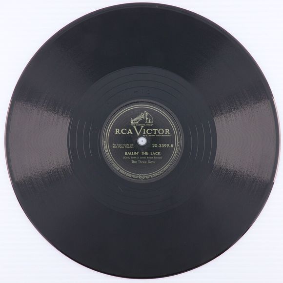 The Three Suns, Hurry! / Ballin' The Jack 1949 10" 78 rpm Shellac Record 20-3399 - Picture 4 of 16